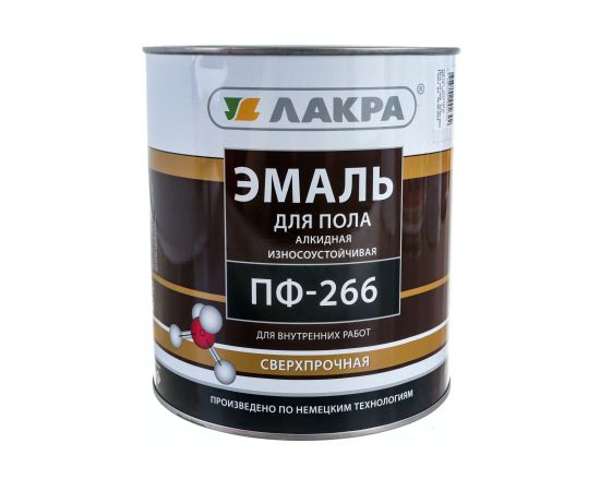 Эмаль Лакра ПФ-266 золотисто-коричневая, 3 кг 90000673680 – изображение 3