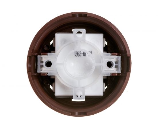 1-клавишный проходной выключатель Bylectrica А610-2261 10А, открытой установки, серия РЕТРО, коричневый, А610-2261 – изображение 3
