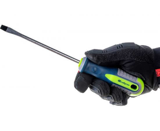 Отвертка SL8.0х150мм, CrV, 3-х компонентная рукоятка СИБРТЕХ 11821 – изображение 4