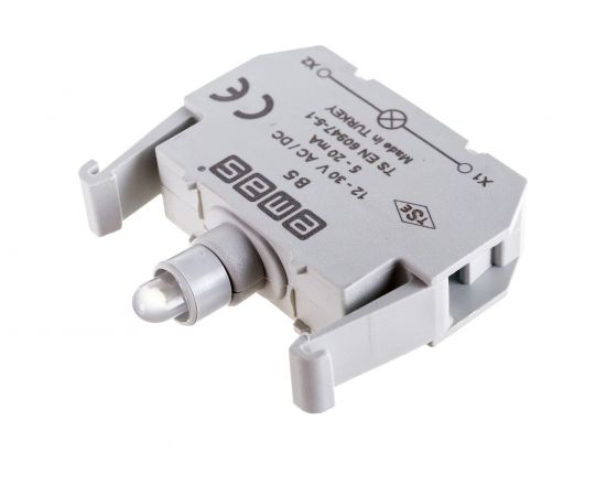 Блок-контакт подсветки Emas В5 с белым светодиодом, серия B, 12-30В AC/DC B5 – изображение 4