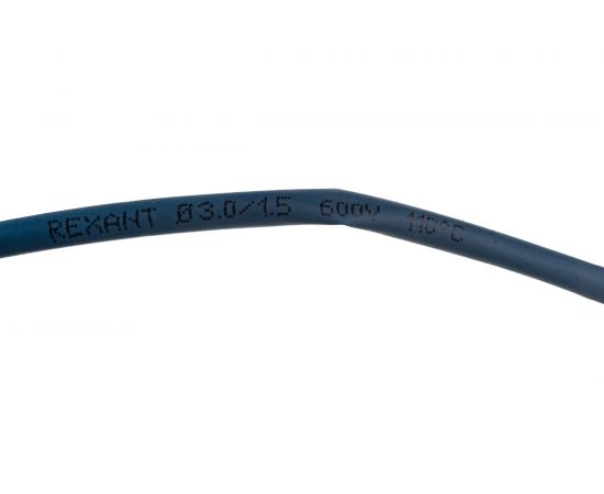 Термоусаживаемая трубка REXANT 3,0/1,5 мм синяя, ролик 2,44 м 29-0005 – изображение 5