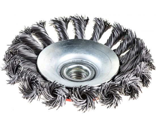 Щетка дисковая витая (100 мм; М14) для УШМ SKRAB 35430 – изображение 5