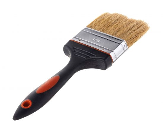 Плоская кисть PQtools ПРЕМИУМ 80 мм, белая, натуральная щетина 0101680 – изображение 5