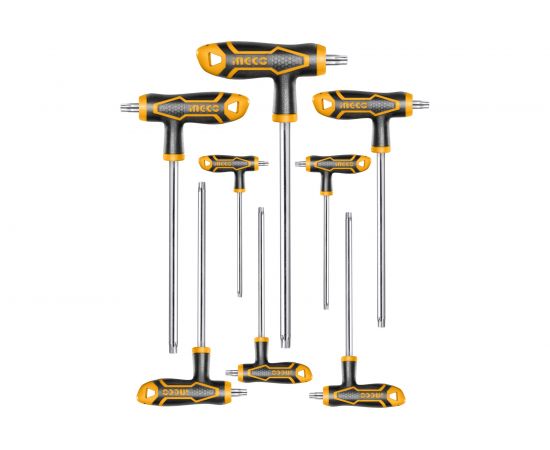 Набор Т-образных шестигранников INGCO TORX 8шт. Т10-Т50 HHKT8083 