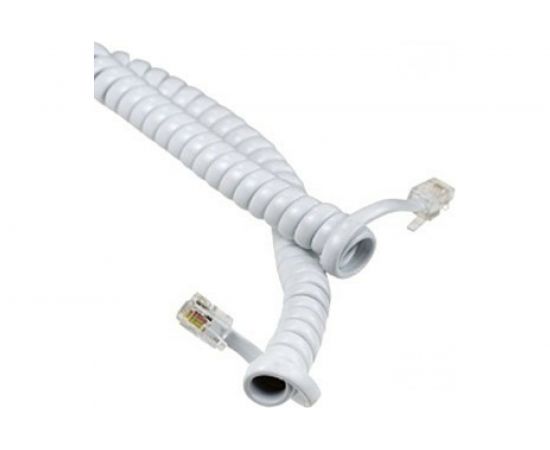 Телефонный витой трубочный кабель Pro Legend 4м, белый PL1214 