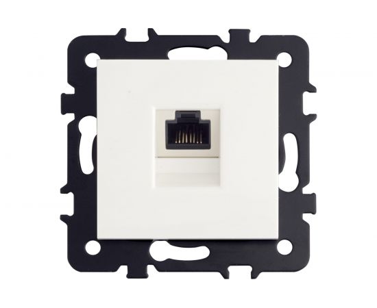 Компьютерная розетка LUXAR Art с/у RJ-45 слоновая кость, без рамки 4606400620518 