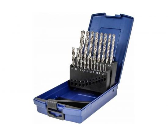 Набор сверл HSS Typ N DIN338 (19 шт; 1-10x0.5 мм) NORGAU 010046110 