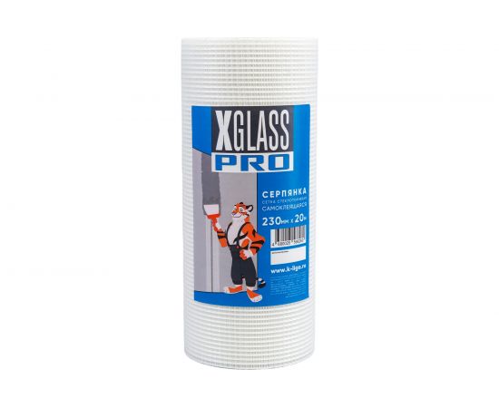 Лента серпянка стеклотканевая самоклеящаяся X-Glass Pro 230 мм х 20 м Б0000004015 