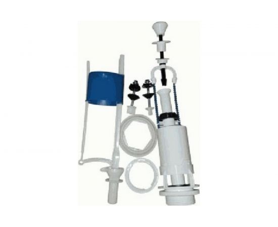 Арматура для бачка Псков кнопка, нижняя подводка, белая 69.57.14.0 28159 