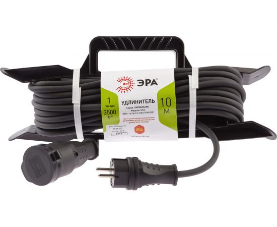 Силовой удлинитель ЭРА UFx1e3x1,510mIP44 KG на рамке с заземлением 1 розетка 10 м КГ 3х1,5 Б0050867 