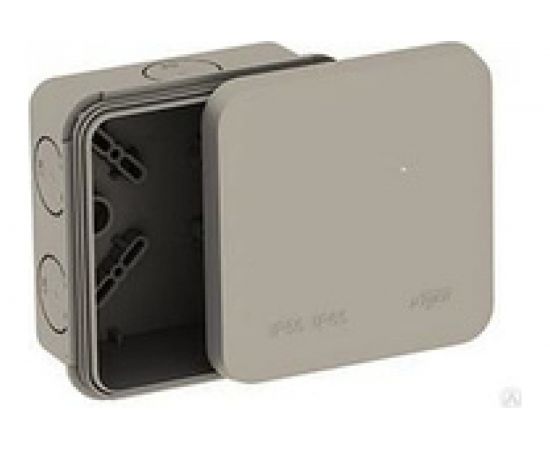 Распределительная коробка Ruvinil ОП 85х85х45мм двухкомпонентная 8 вводов IP65 серый 67240 