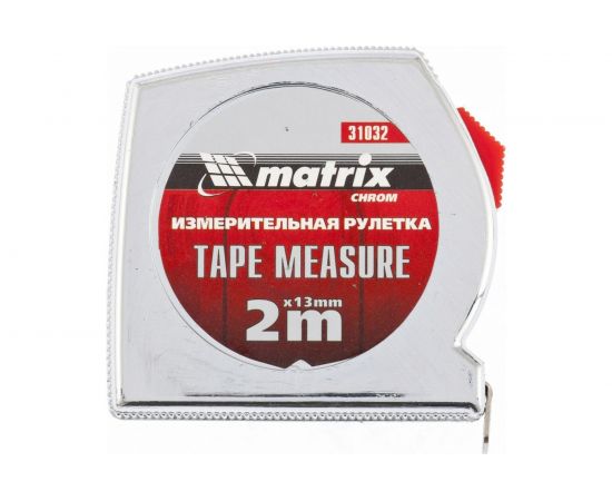 Рулетка 2 м x 13 мм Chrom MATRIX 31032 