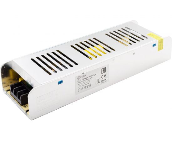 Блок питания OGM слим-метал 12В, 250 Вт, IP20, 20,83 А, 223х68х40 мм/PS3-51 