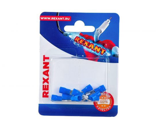 Кольцевой изолированный наконечник REXANT d 5,3 мм 1,5-2,5мм2 НКи 2.5-5 синий 10 шт 06-0419-A 