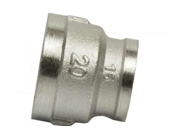 Переходная муфта VRT 3/4""-1/2"", внутренняя/внутренняя, никель 1908-002015 503038 – изображение 2
