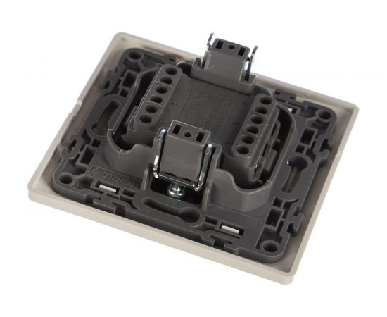 Выключатель LUXAR Novo с/у 2 клавиши, с подсветкой белый, 250В 10А 4606400420156 – изображение 2