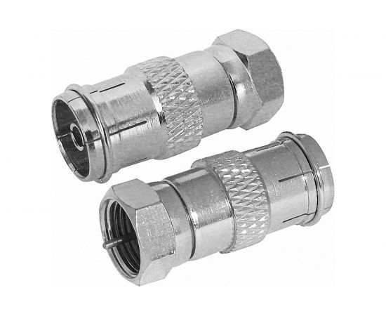 Переходник DORI F штекер - TV гнездо металл 2331 – изображение 2