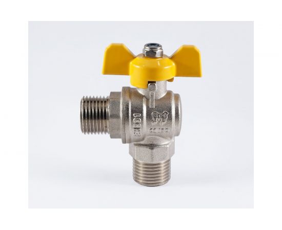 Шаровой кран PROFACTOR угловой для газа PF GAS н/н бабочка 1/2 дюйма PF GBV 336M – изображение 2