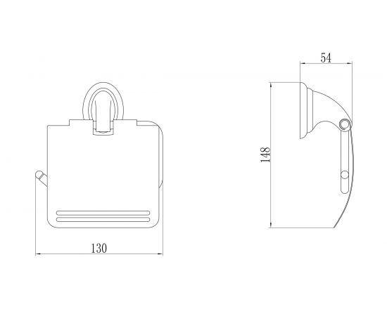 Держатель для туалетной бумаги Savol с крышкой S-003151 23488 – изображение 2
