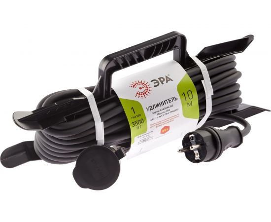 Силовой удлинитель ЭРА UFx1e3x1,510mIP44 KG на рамке с заземлением 1 розетка 10 м КГ 3х1,5 Б0050867 – изображение 2