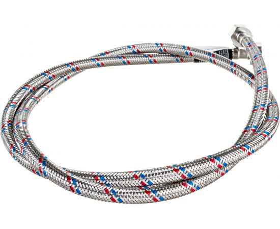 Гибкая подводка для воды Gigant с оплеткой из нержавеющей стали, 1/2""х150 см, г/г P-150-GG – изображение 2
