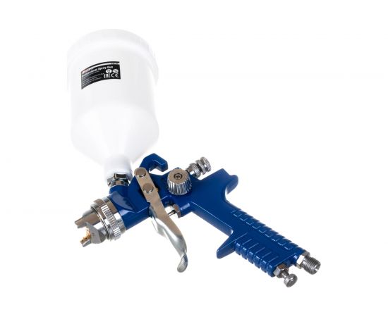 Краскораспылитель с верхним пластиковым бачком FORCEKRAFT FK-H-827-2V 50325 – изображение 2