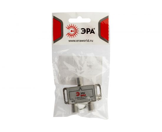 Делитель ЭРА ТВ Simple DSF01 2 ответвления под F разъем, 5-1000 МГц Б0048320 – изображение 3