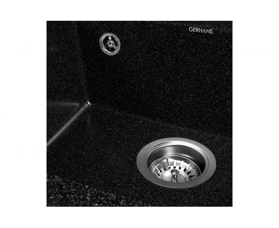Кухонная мойка Gerhans A 11 22 ЧЕРНЫЙ /БЕЛАРУСЬ/ 510х505 мм А11-22 – изображение 3