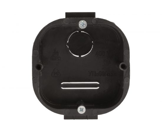 Установочная коробка ЭРА KUTS-60-60-43-s-black усиленная для твердых стен черная Б0052723 – изображение 3