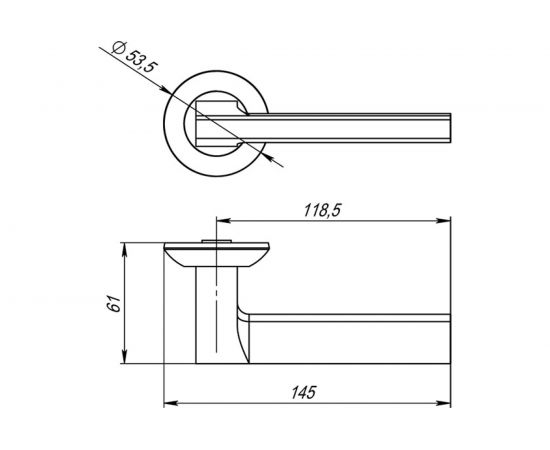 Раздельная ручка PUNTO BLADE TL BL-24 черный 40157 – изображение 3