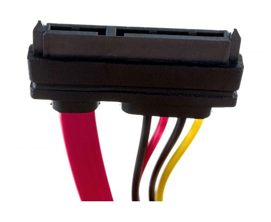 Кабель Cablexpert Combo SATA molex+SATA/SATA 15pin+7pin интерфейсного кабеля-35см, питания-15см CC-SATA-C1 – изображение 3