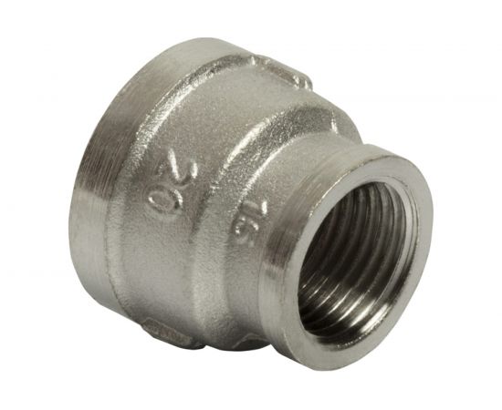 Переходная муфта VRT 3/4""-1/2"", внутренняя/внутренняя, никель 1908-002015 503038 – изображение 3