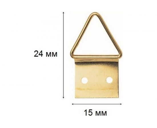 Подвес для картин ALDEGHI LUIGI SPA шарнирный 24х15 мм, латунь 172AO02 – изображение 3