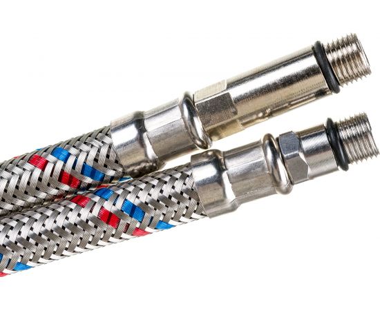 Гибкая подводка для смесителей Gigant 1/2""хМ10x100 см, г/ш P-100-M10 – изображение 4