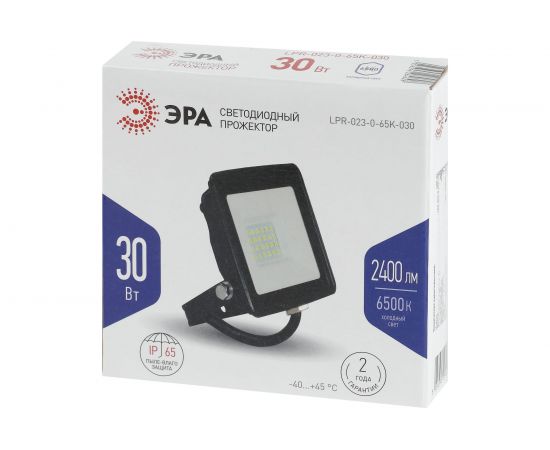 Светодиодный уличный прожектор ЭРА LPR-023-0-65K-030 30Вт 6500K 2400Лм 103х99х23,5 Б0052023 – изображение 5