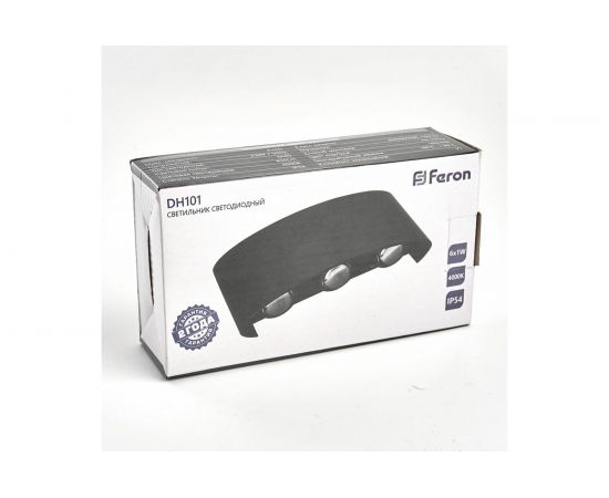 Садово-парковый светильник FERON 6x1W, 450Lm, 4000K, черный DH101 6310 – изображение 5