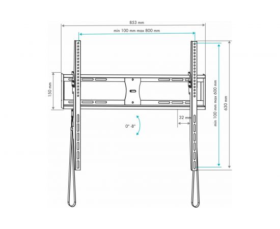 TV кронштейн VLK TRENTO 42 black 51056 – изображение 6