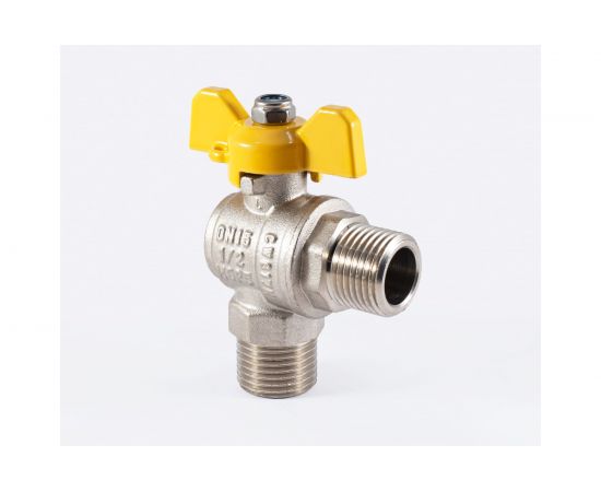 Шаровой кран PROFACTOR угловой для газа PF GAS н/н бабочка 1/2 дюйма PF GBV 336M – изображение 7