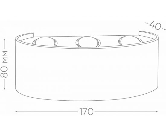 Садово-парковый светильник FERON 6x1W, 450Lm, 4000K, черный DH101 6310 – изображение 7