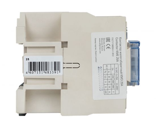 Магнитный пускатель EKF КМЭ 25А катушка управления 220В АС малогабаритный 1NO ctr-s-25-220 9765748 – изображение 7