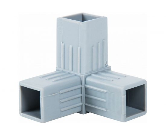 Пластиковый соединитель для трубы ПилотПро 25х25 мм, 3-пал., смежный 16515 