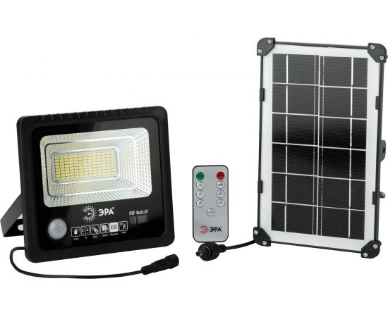 Светодиодный уличный прожектор ЭРА на солнечной батарее, 50W, 360 lm, 5000K Б0049546 
