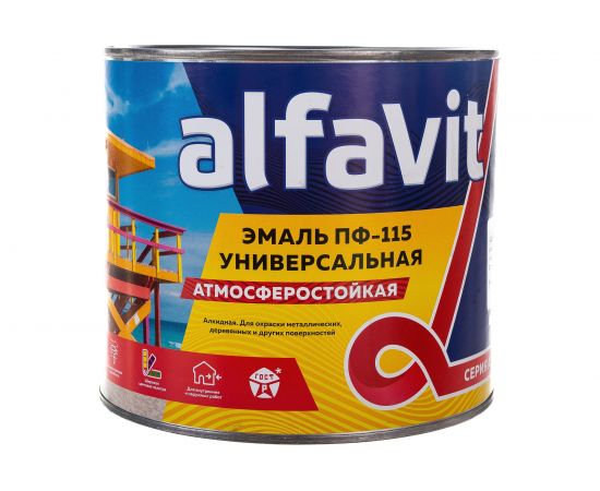 Универсальная эмаль Krafor Альфа ПФ-115 зеленая 2.7 кг 6 30794 