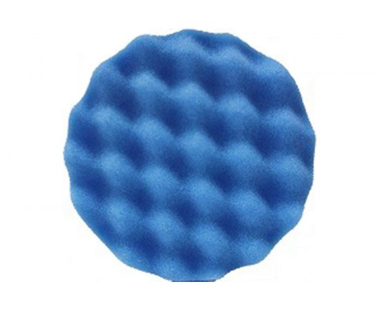 Рифленый полировальный диск на липучке PRO.STO 150x30 мм жесткий голубой 003-00242 