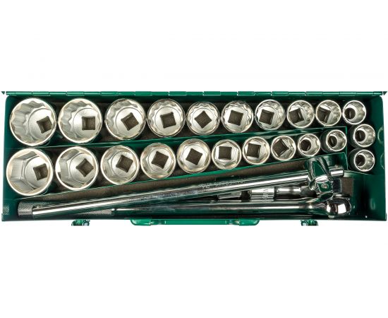 Набор торцевых дюймовых головок 27 предметов Jonnesway S04H6327S 