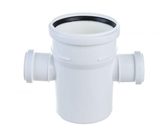 Крестовина ПОЛИТЭК одноплоскостная для бесшумной канализации из ПП, диаметр 110х50х50/87.5 град. 130015087 
