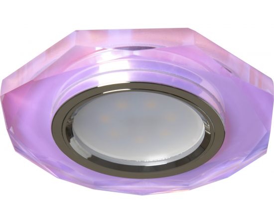 Светильник FERON ИВО-50w 12в, G5.3, сереб.с/с мультиколор-7 19702 