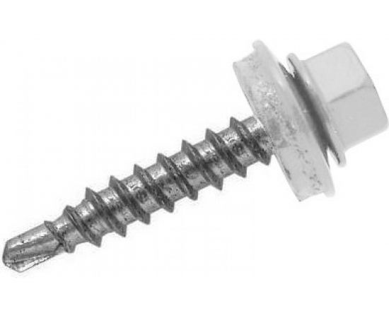 Кровельный саморез по металлу Daxmer 5,5х19 RAL 9003 250шт 04283 