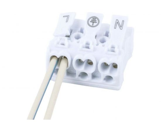 Монтажная клемма STEKKER LD294-4003, для подключения фазных проводников, 3 контактные группы 39789 