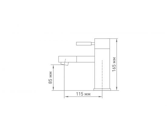 Смеситель для умывальника Mix&Fix Техно одноручный, картридж 25 мм тов-129525 – изображение 2